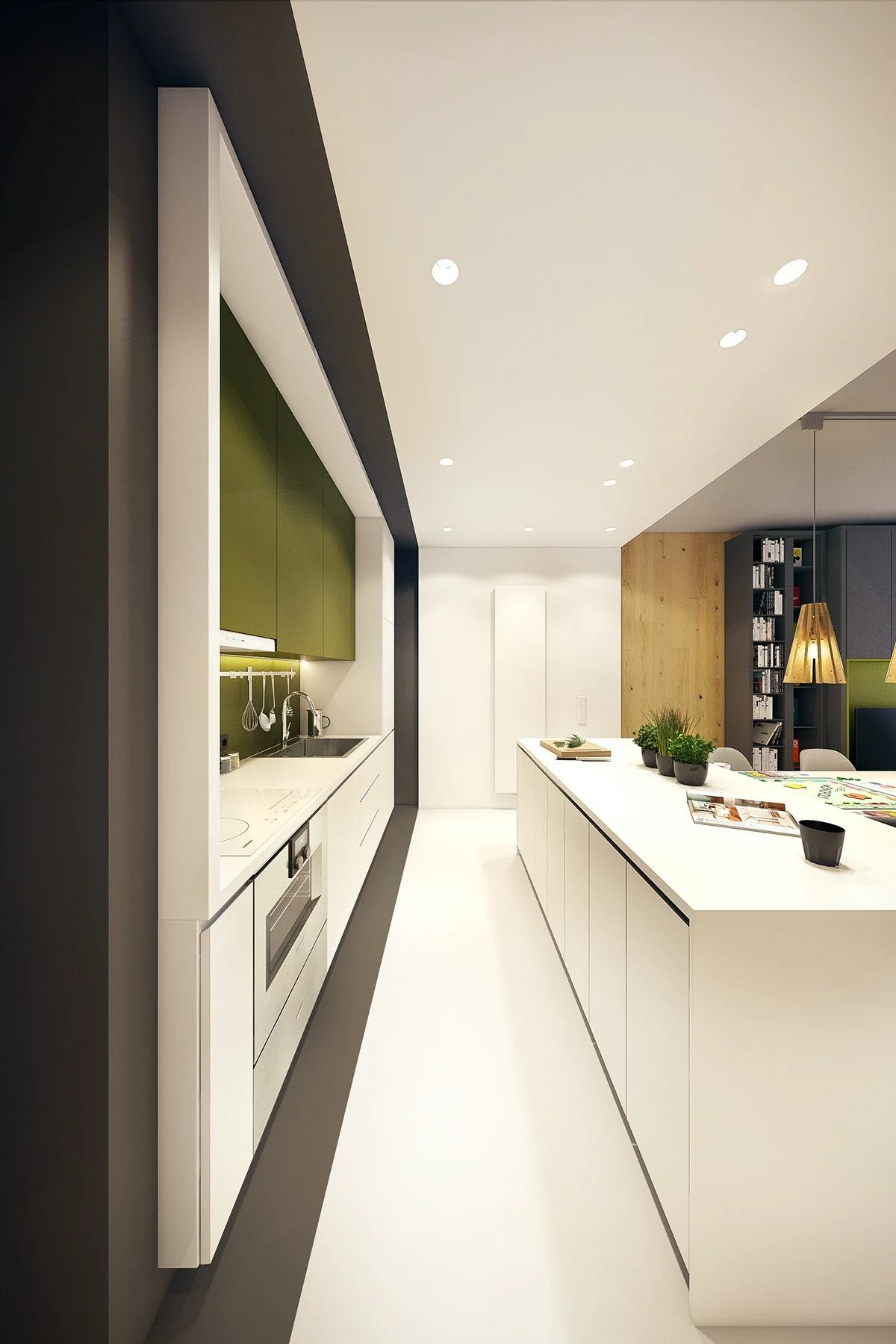 9-minimalist-green-black-and-white-kitchen
