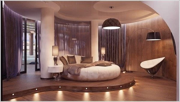 thiết kế phòng ngủ theo phong cách Futuristic