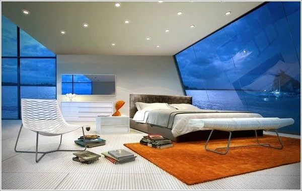 thiết kế phòng ngủ theo phong cách Futuristic 3