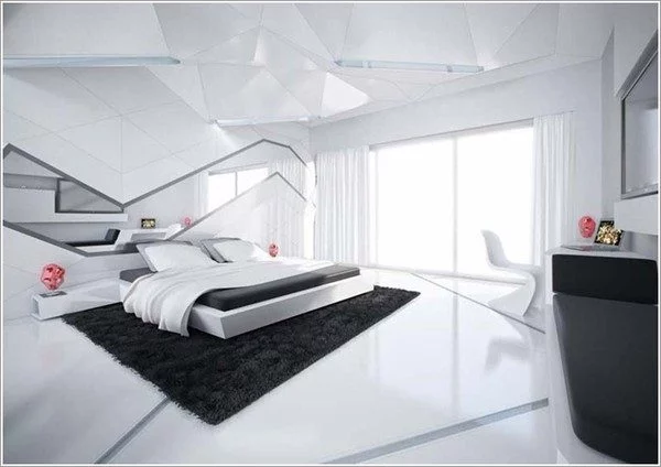 thiết kế phòng ngủ theo phong cách Futuristic 8