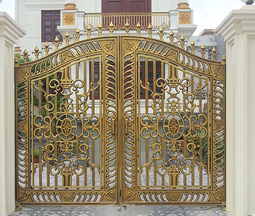 20 mẫu cửa cổng lan can hàng rào nhôm đúc màu đồng